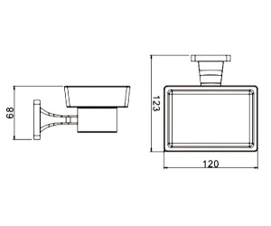 Мыльница Rose RG1503H