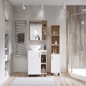 Пенал Grossman Флай 30 дуб сонома / белый