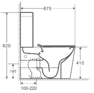 Напольный унитаз WeltWasser Gelbach 001 MT-GR