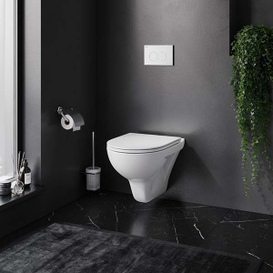 Комплект инсталляции AM.PM Start IS30201.901700 с кнопкой Start S и подвесным унитазом Gem FlashClean