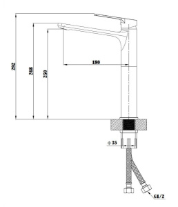 Смеситель для умывальника Esko Singapore SB 25
