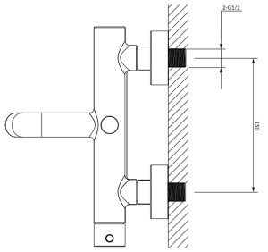Смеситель для ванны Omnires Y Y1231GL / Y1231GLB