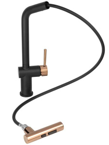 Смеситель для кухонной мойки Zorg ZRN 980128 Gunblack Gold Rosy / ZRN 980154 Gunblack Gold, золото