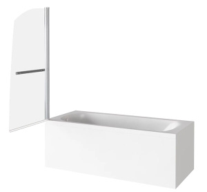 Душевая шторка на ванну Good Door Screen R-HT-80-C-CH, 80х140, прозрачный
