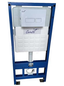 Инсталляция для унитаза Cerutti CR555 с кнопкой CR06BK