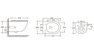Подвесной унитаз Cerutti Orlter Aria MBF CT10017 безободковый