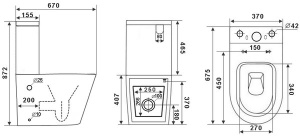 Напольный унитаз Timo Inari TK-501