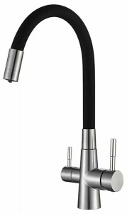 Смеситель для кухонной мойки Hansen HN15180-GC с подключением к фильтру воды
