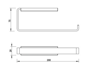 Держатель для полотенец Whitecross Cubo CU2456GL / CU2456GLB, золото