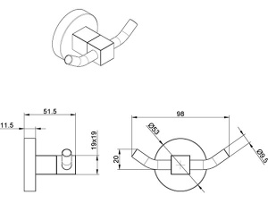 Крючок Azario Nessy AZ-73105