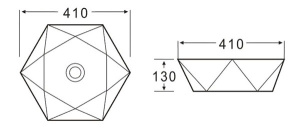 Умывальник BelBagno BB1344A
