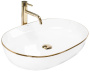 Умывальник Rea Cleo White Gold Edge