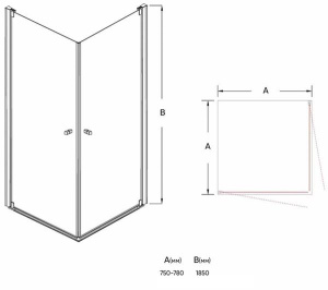 Душевой уголок Veconi RV-23
