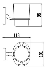 Стакан Savol S-007057