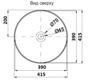 Умывальник CeramaLux 104MC-1