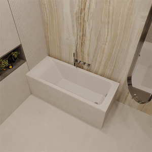 Ванна из искусственного камня Veconi Solita Slim белая матовая, 170х80, белый матовый