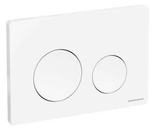 Кнопка для инсталляции CeramicaNova Balance Circle CN12-001W, белый глянцевый