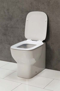 Приставной унитаз BelBagno Vaso BB127CB безободковый, белый