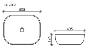 Умывальник CeramicaNova Element CN6008
