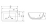Умывальник Abber Rechteck AC2202MBE