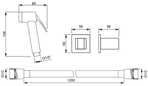 Гигиеническая лейка Timo SG-3054/03