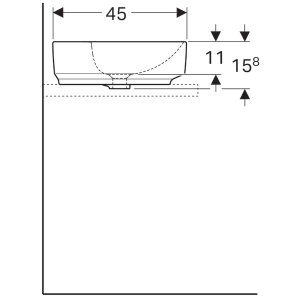 Умывальник Geberit VariForm 500.778.01.2