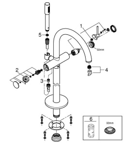 Смеситель для ванны Grohe Atrio New 32653DA3