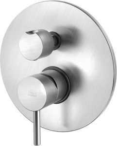 Смеситель скрытого монтажа Paffoni Light LIG019NO / LIG019CR / LIG019ST (3 функции), нержавеющая сталь