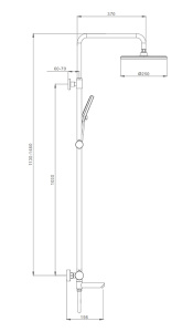Душевая стойка Splenka S223.24.06
