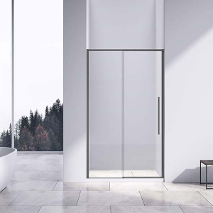 Душевая дверь Vincea Slim-N VDS-4SN прозрачнная профиль вороненая сталь, 110х195, прозрачный