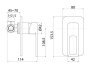 Смеситель встраиваемый Iddis Slide SLISB00i66 (1 выход)