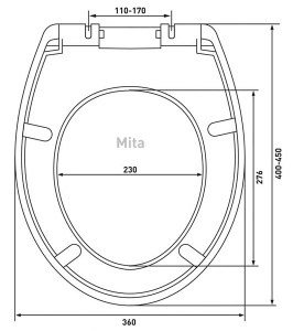Крышка-сиденье Berges Mita SO 018003 с микролифтом
