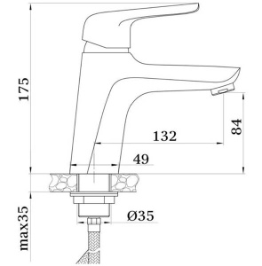 Смеситель для умывальника Ganzer GZ24011-C
