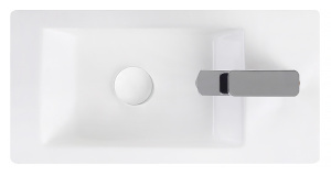 Умывальник Aquaceramika Artis AC043 R / L, 50х25 левый, белый