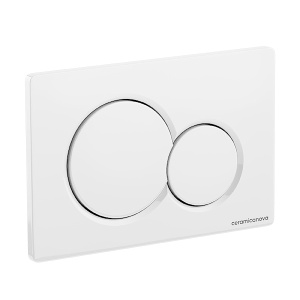 Кнопка для инсталляции CeramicaNova Balance Sphere CN12-003W, белый глянцевый