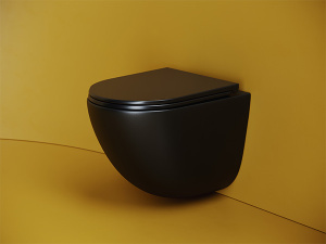 Подвесной унитаз CeramicaNova Vogue Торнадо CN4008TMB Soft Close