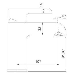 Смеситель для умывальника Gappo G1003-6