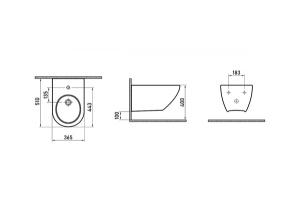 Подвесное биде Berges Puma 082023