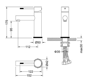 Смеситель для умывальника Timo Saona 2361/18F