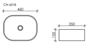 Умывальник CeramicaNova Element CN6018
