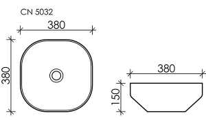 Умывальник CeramicaNova Element CN5032