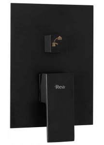Душевая система встраиваемая Rea Fenix Black + смеситель для умывальника на столешницу