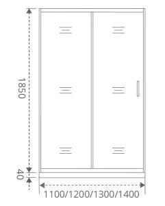Душевая дверь Good Door Latte WTW-C-WE, 110х185, прозрачный