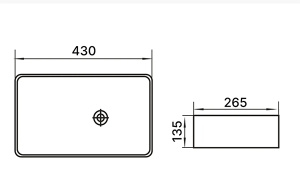 Умывальник Axus 9071B