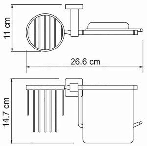 Держатель для туалетной бумаги Wasserkraft Lippe K-6559