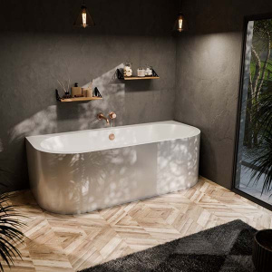 Акриловая ванна Bonito Home Aura в комплекте с ножками и экраном, 170х75