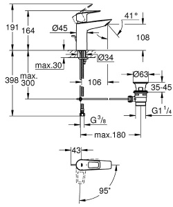 Смеситель для умывальника Grohe BauLoop 23887001