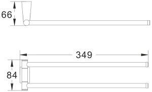 Держатель для полотенец Shevanik SG5707G