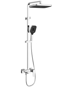 Душевая стойка Vincea Cube VSFS-4C12CH / VSFS-4C12BN, никель брашированный
