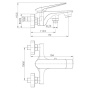Смеситель для ванны Lemark Allegro LM5914CW